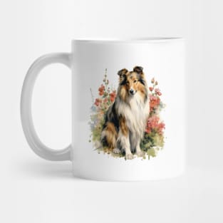 Shetland sheepdog Collie Watercolor Mug